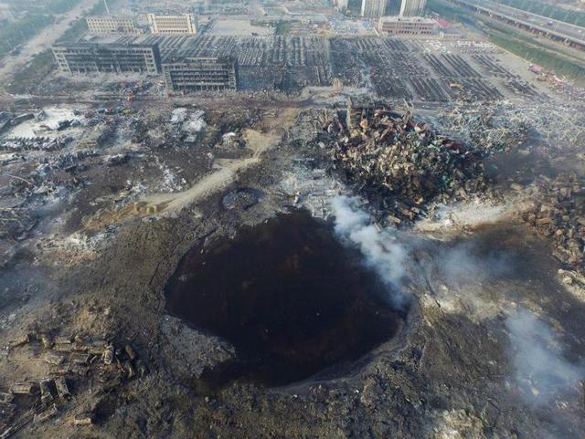 Последствия взрывов в китайском порту Тяньцзин. ШОКИРУЮЩИЕ ФОТО