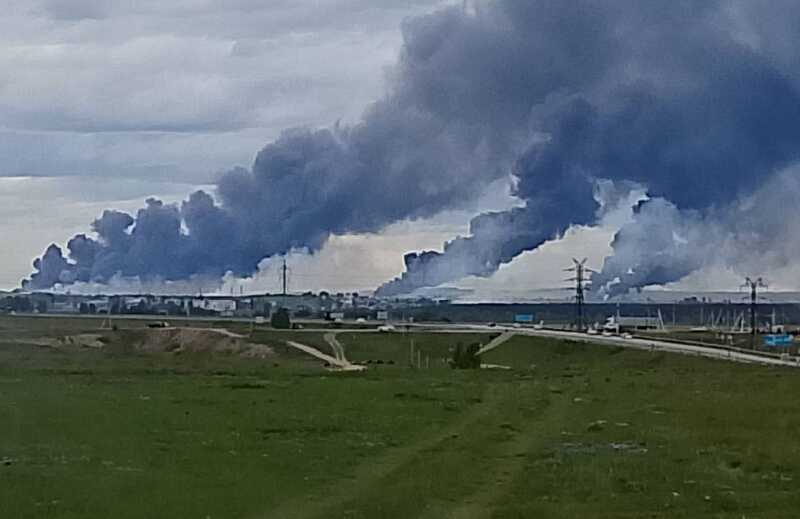 В Сети появились спутниковые снимки разрушений на авиабазе в Иркутской области