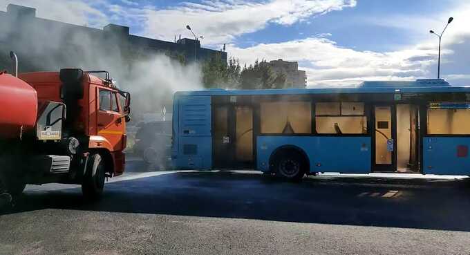 Сгоревшие автобусы для Санкт-Петербурга